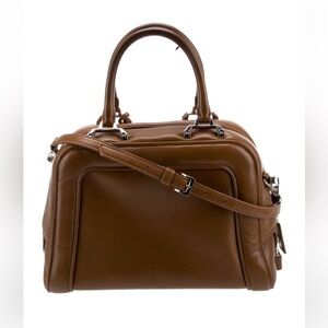 Elegant Brown Leather Handbag